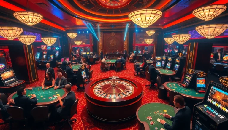 Experience the excitement of đăng nhập Go8 at a luxurious casino with roulette and poker games.